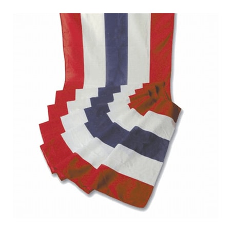 Global Flags Unlimited Cotton Bunting Red, White, and Blue wo/Stars 204018